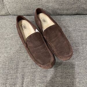 UGG Men's Alder Suede Slippers Dark Brown Men Size 11